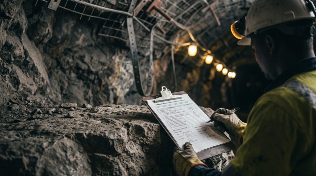 Illustrative image of underground mining safety documentation, representing AOAL's commentary on the Seriti Coal Labour Court case concerning safety compliance and dismissal